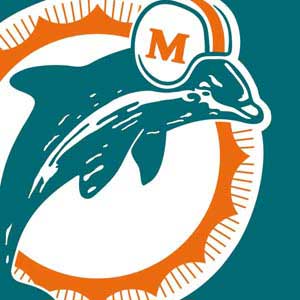 NFL Miami Dolphins Retro Logo Playstation 3 & PS3 Skin
